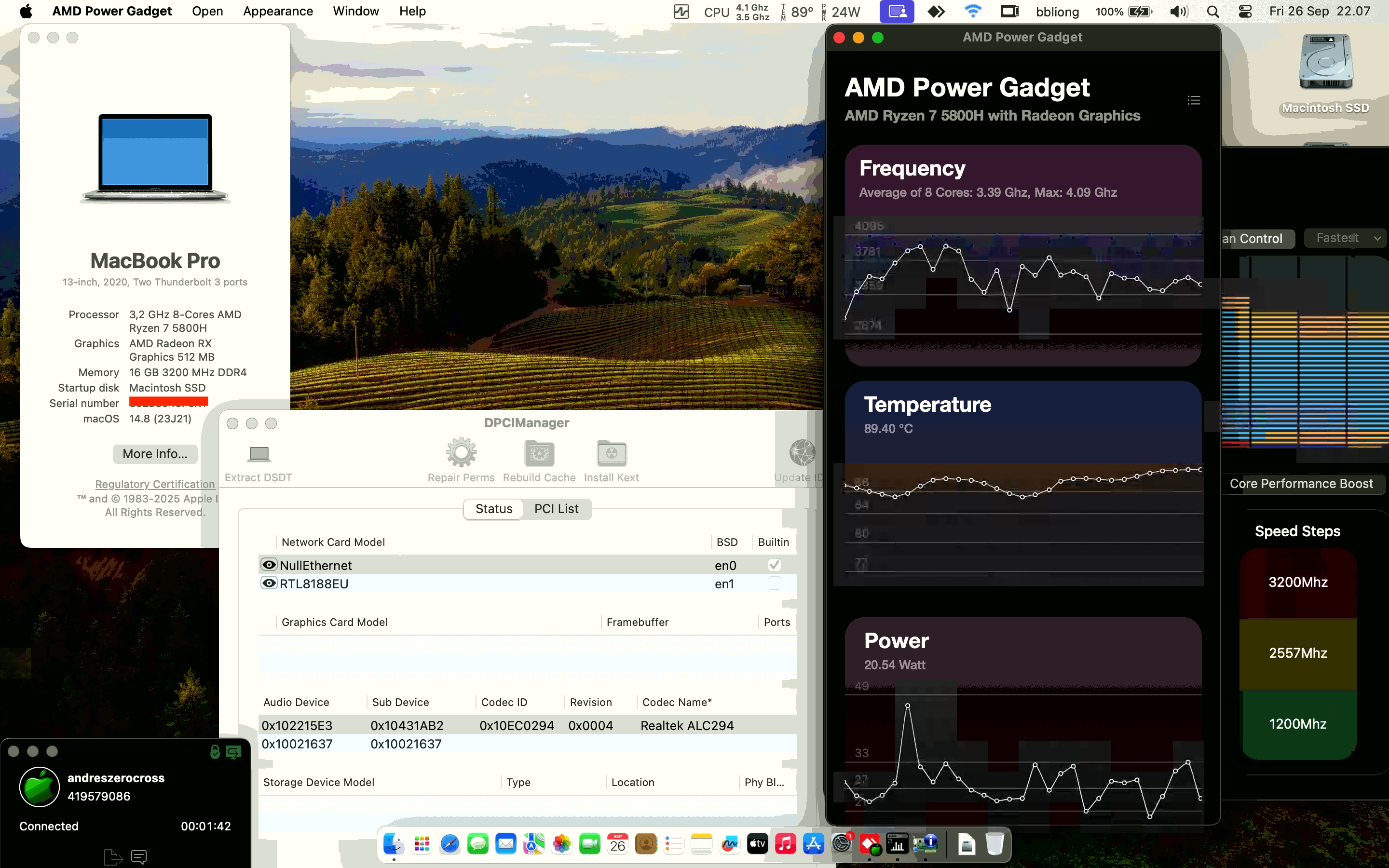 Asus VivoBook Pro 14X OLED M7400Q [Cezanne   AMD Ryzen 7 5800H + AMD Radeon RX Vega 8 + I2C]   OpenCore 1